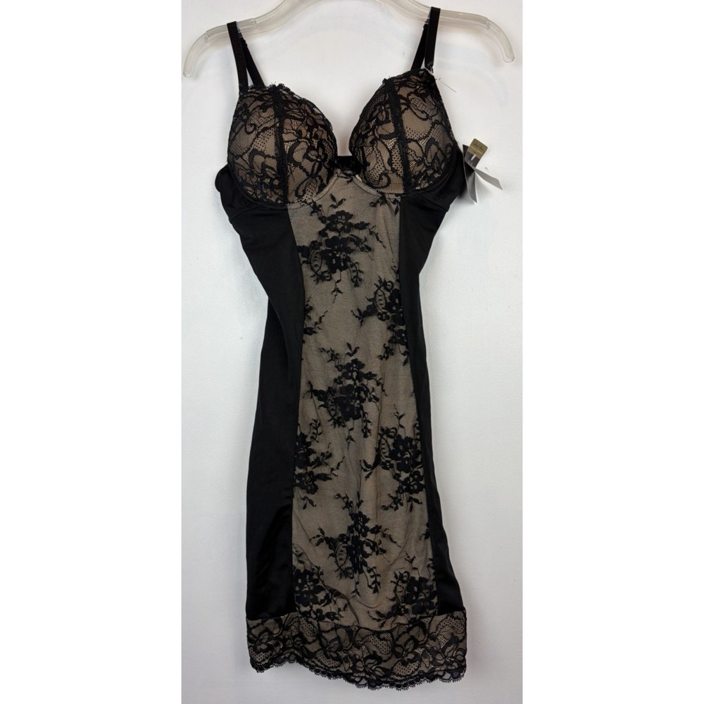 Marilyn Monroe Teddy Womens Medium Black Chemise Sexy Nightie Lace Sexy New